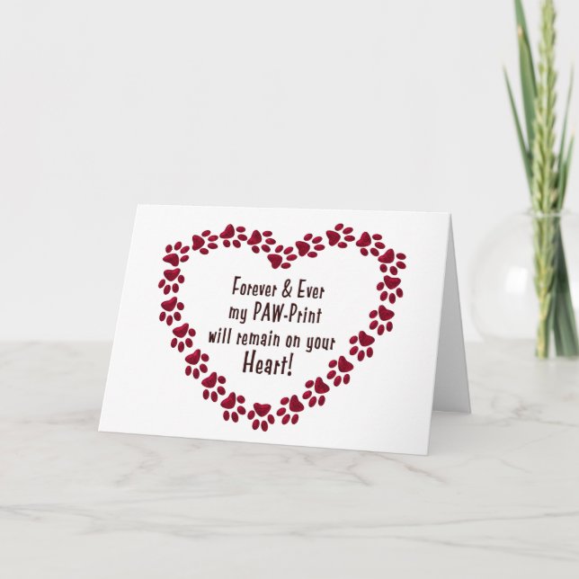 CARTÃO DE CONDOLÊNCIAS PARA A PERDA DO ANIMAL DE (Frente)