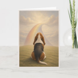 Cartão de Condolências para Cachorro Basset Hound