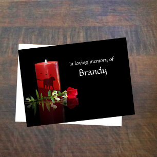 Cartão de condolências para Cachorro com Nome Pers