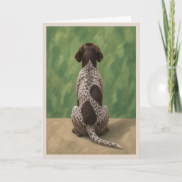 Cartão de Condolências para Cachorro Pointer Alemã