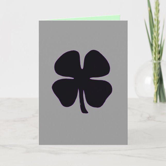 Cartão de condolências para funeral irlandês Black (Frente)