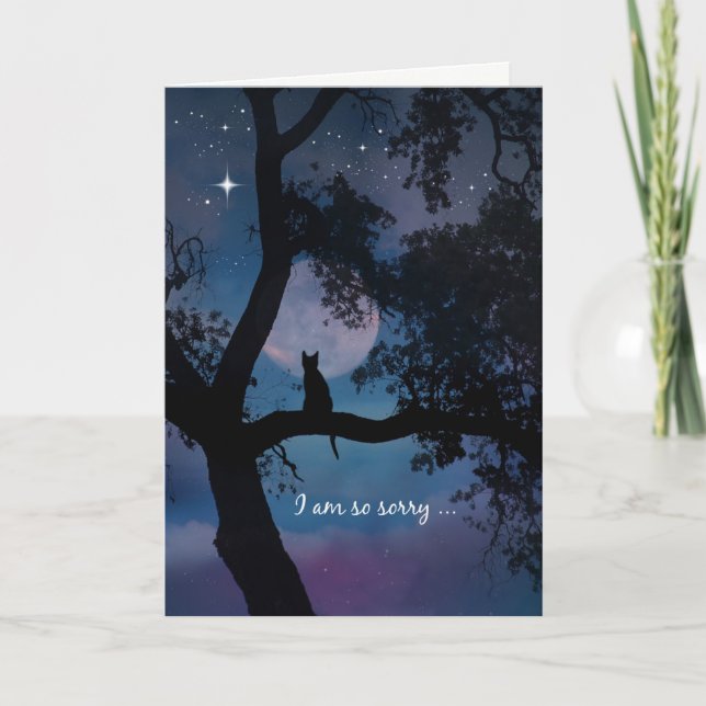 Cartão de condolências para Perda de Gato, Simpati (Frente)