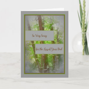 Cartão de condolências para um Pai