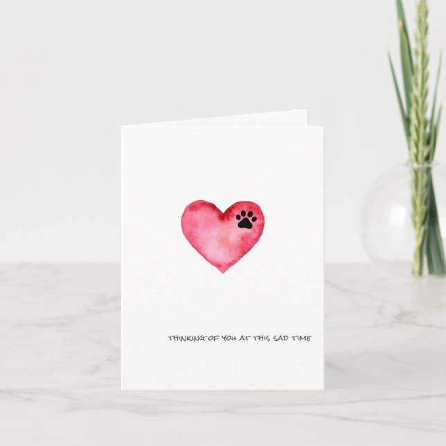 Cartão de condolências - Pensando em você nesta ép (Frente)