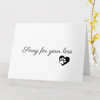 Cartão de Condolências Personalizado com Foto do A