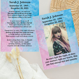 Cartão de condolências Personalizado da Serenidade