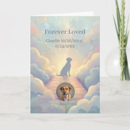 Cartão de Condolências Personalizado Labrador Retr