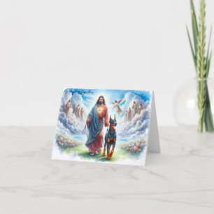 Cartão de condolências personalizado Pet-Jesus com