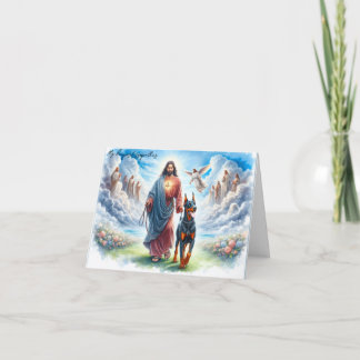Cartão de condolências personalizado Pet-Jesus com