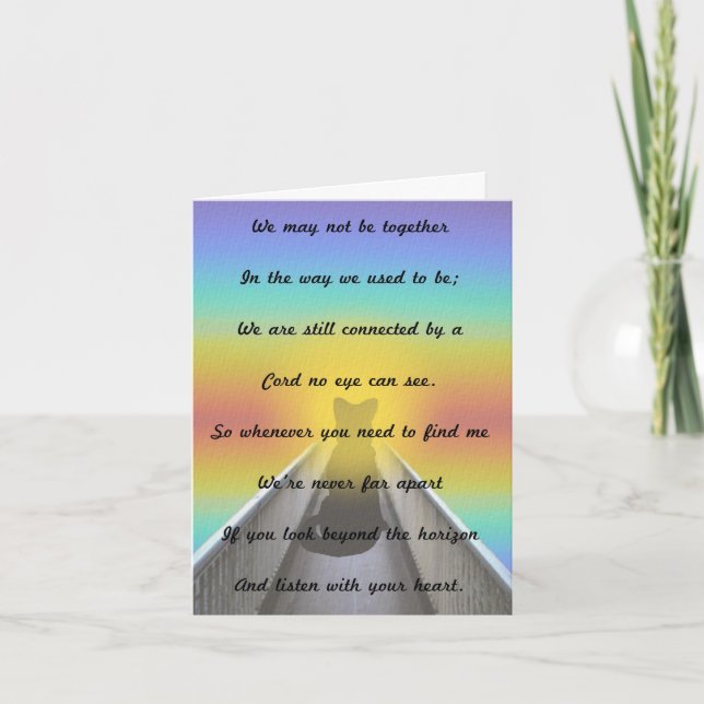 Cartão de condolências Pet (Frente)