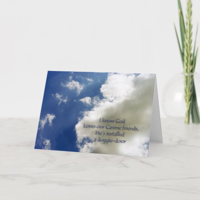 Cartão de condolências Pet (Frente)