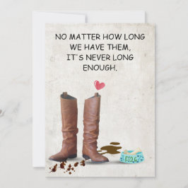 Cartão de condolências Pet de feltro Imprimível