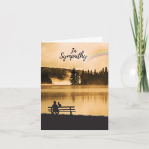 Cartão de condolências Pet - Simpatia Gato Arco-Ír