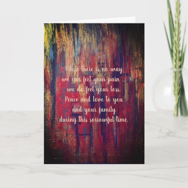 Cartão de condolências por dalDesignNZ (Frente)