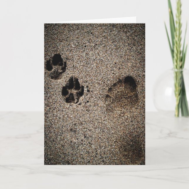 Cartão de condolências por perder um cão amado (Frente)