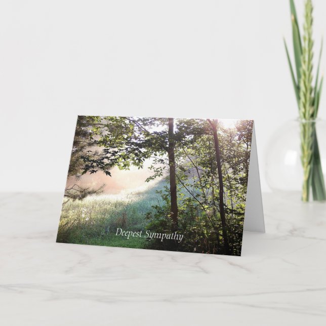 Cartão de condolências Profundo Dawn (Frente)