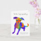 Cartão de condolências Rainbow Dog (Orchid)