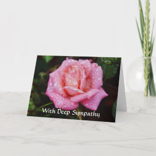 Cartão de condolências Rosa Rosa Fé