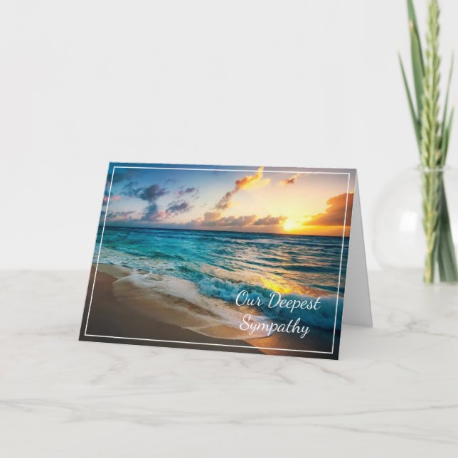 Cartão de condolências sunset (Frente)