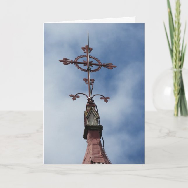 Cartão de Condolências “Torre da Igreja da Santa C (Frente)