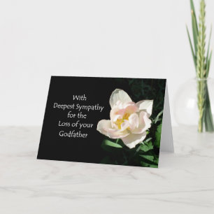Cartão de condolências Tulip - Perda de um padrinh