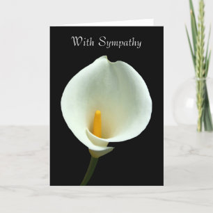 Cartão de condolências White Lily