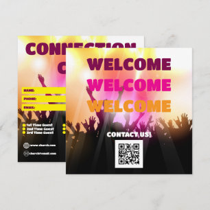 Cartão de Conexão da Igreja de Louvor Elétrico