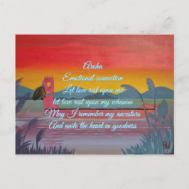 Cartão de confirmação aroha (amor)