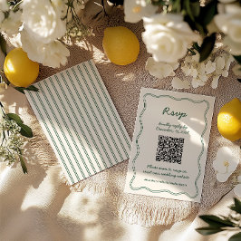 Cartão de Confirmação de Presença com Letra à Mão