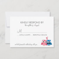 Cartão de Confirmação de Presença de Noiva e Noivo