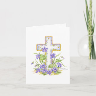 Cartão de Conforto e Paz da Cruz Violeta de Simpat