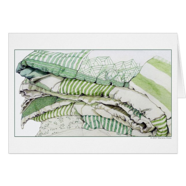 Cartão de Conforto Verde (Frente Horizontal)