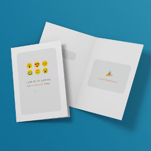 Cartão de congratulações com emoji