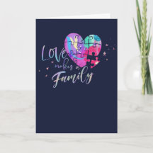 cartão de congratulações de adoção