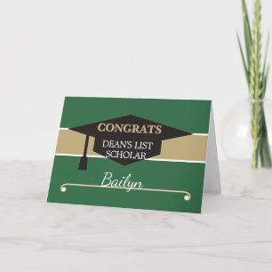 Cartão de congratulações personalizado da LISTA DO