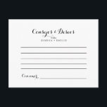 Cartão de Conselheiro de Casamento dos Consejos y<br><div class="desc">Este cartão de conselho de casamento dos consejos y deseos modernos é perfeito para um casamento espanhol moderno. Estas cartas são perfeitas para um casamento, chá de panela, chá de fraldas, festa de formatura e muito mais. Personalize as cartas com os nomes da noiva e do noivo, dos futuros pais...</div>