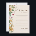Cartão de Conselheiro para Casamento Russo de Gira<br><div class="desc">Este brinde de girassol rústico beige cartões de conselho design apresenta girassóis, flores silvestres e elementos florais inspirados na safra em um fundo bege neutro. Este design oferece uma estética simples, mas cativante, perfeita para sua festa de outono ou verão. Explore nossa coleção hoje e confunda seu casamento com o...</div>