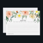 Cartão De Conselho A Coleção de Casamentos do Primavera Blossoms<br><div class="desc">Celebre em estilo com esses cartões modernos e modernos de conselhos. O simples, mas na moda, design permitirá que seus convidados escrevam um aviso para que você mantenha e leia nos próximos anos. O texto é fácil de personalizar para que esses cartões possam ser rapidamente transformados em cartões de aconselhamento...</div>