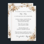 Cartão De Conselho Aconselhamento de Casamento Boa Desejo Rosas de Do<br><div class="desc">Cartões de casamento bonito para seus convidados adicionarem seus conselhos e desejos. Que maneira fofa de se lembrar do seu dia especial. Lindas flores doces de açúcar em marfim cremoso com um toque de fuzz de pêssego.</div>
