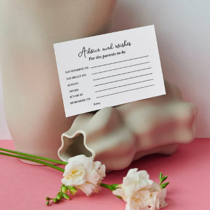 Cartão De Conselho Aconselhamento minimalista e desejos para que o pa