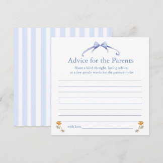 Cartão De Conselho advice for the parents