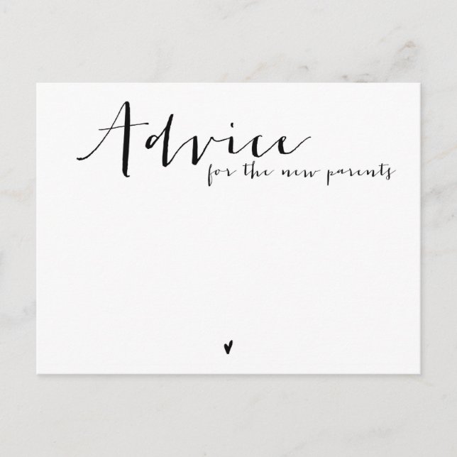 Cartão De Conselho AdviceCard (Frente)