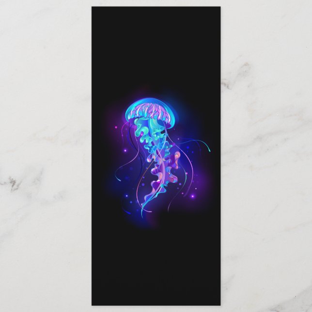 Cartão De Conselho Água-viva brilhante a cores (Frente)