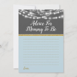 Cartão De Conselho Avisos Sobre Luzes Azuis Para Cinzas Douradas De J