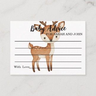 Cartão De Conselho Baby Advice For New Parents Modern Baby Shower
