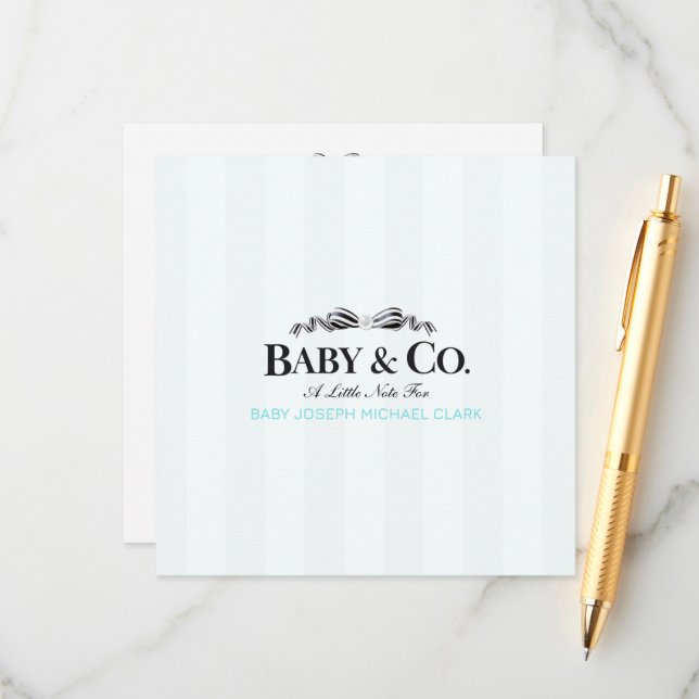 Cartão De Conselho Baby & Co  (Frente/Verso In Situ)