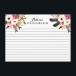 Cartão De Conselho Boho Feather Belíssimas Placas De Aconselhamento F<br><div class="desc">Boho Feather Belíssimas Placas De Aconselhamento Floral</div>