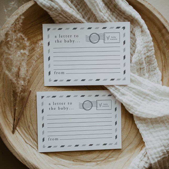 Cartão De Conselho Cartas para o bebê (Criador carregado)