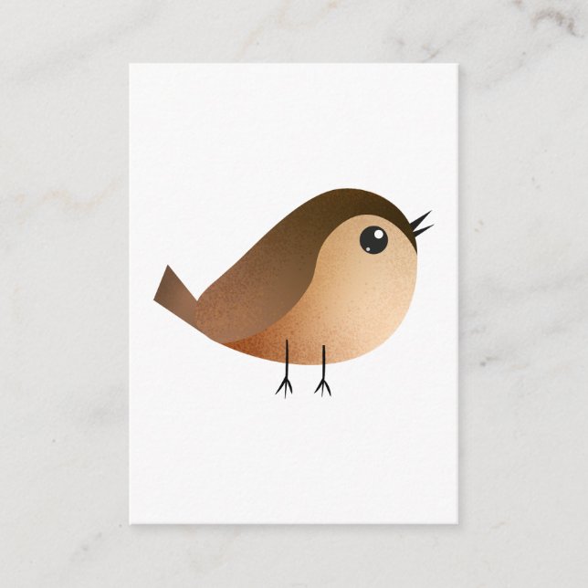 Cartão De Conselho Cartografia de Pássaro Sparrow (Frente)