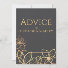 Carvão e Dourado Casamento